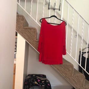 Red Blouse 1X